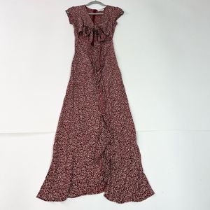 Floral Red Maxi Dress